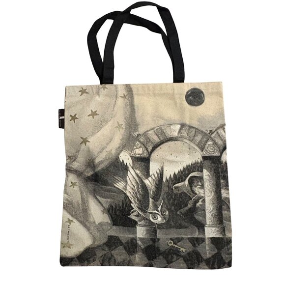 Harry Potter Sorcerers Stone Tote Bag By Out Of Print Canvas Black Handles - Picture 1 of 3